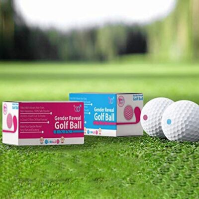 Gender Reveal Golf Balls Set - 2 Pieces (Pink & Blue)