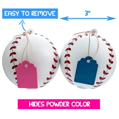 Gender Reveal Baseball Set - 2 Pieces (Pink & Blue)