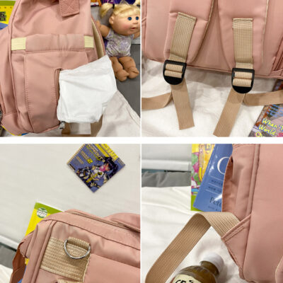 Waterproof portable baby diaper bag backpack