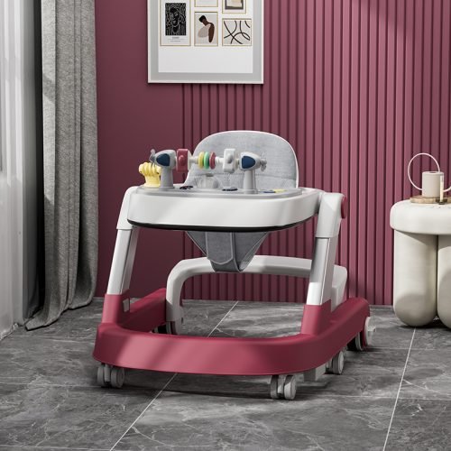 Multi-functional baby walker with music and swivel wheels