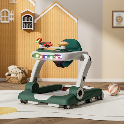 Space-Saving Baby Walker with Foldable Design