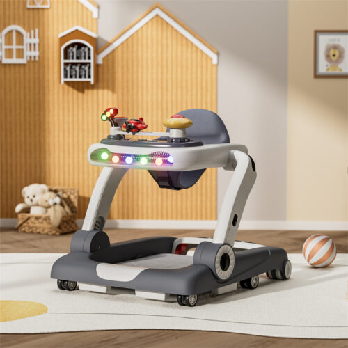 Space-Saving Baby Walker with Foldable Design