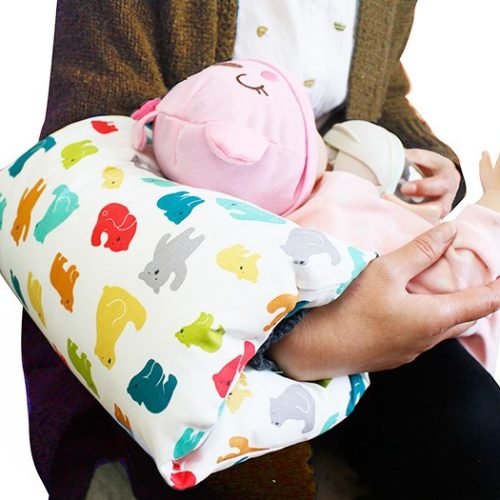 Soft Neck Support - Baby Feeding Cotton Pillow - Neck Protector - Nursing Pillow for Breastfeeding