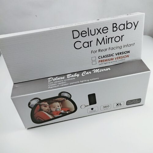 Premium Shatterproof Bear-Shaped Baby Car Backseat Mirror