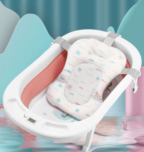 مقعد داعم لحمام الأطفال الرضع قابل للتعديل ومانع للانزلاق