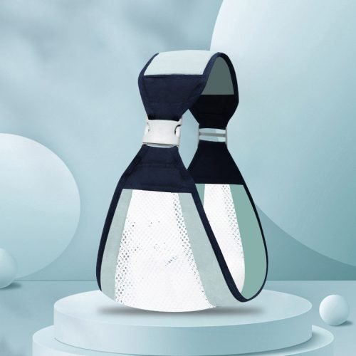 Breathable Cotton-Polyester Baby Sling Carrier with Mesh Fabric - Comfortable and Adjustable for Easy Babywearing