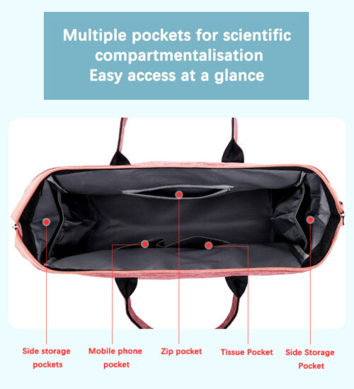 Large Capacity Portable Mother & Baby Diaper Bags