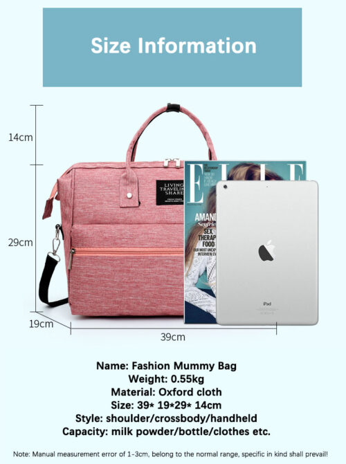Large Capacity Portable Mother & Baby Diaper Bags
