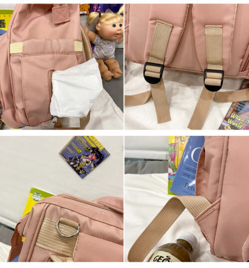 Waterproof portable baby diaper bag backpack