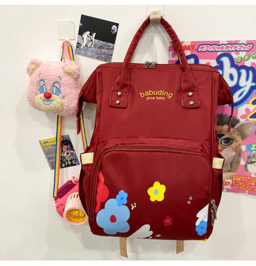 Waterproof portable baby diaper bag backpack
