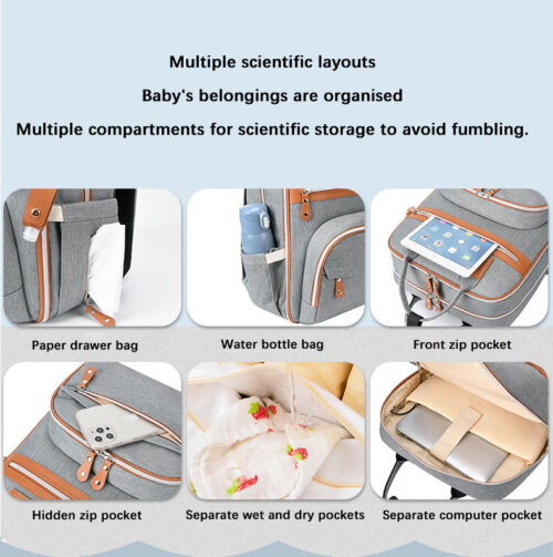 Waterproof  Baby Diaper Backpack bag