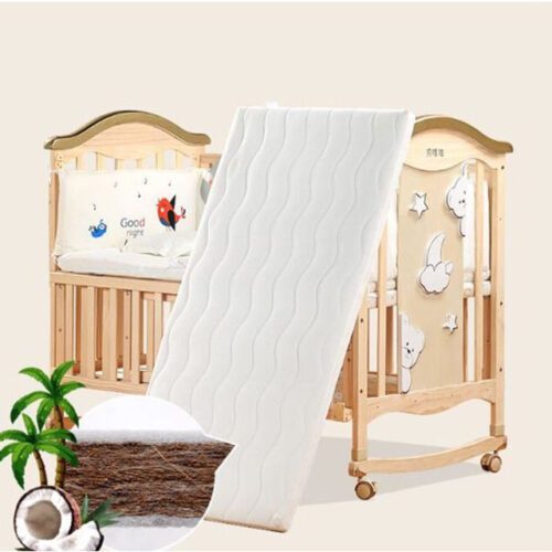 Transformable Wooden Crib with Extendable and Swinging Features for Children
