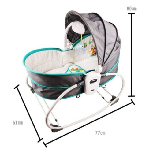 Comfortable Electric Baby Cradle with Rocking Motion and Sleep Features