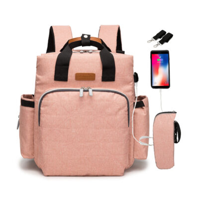 New fashion USB charging smart  3 in 1 diaper backpack