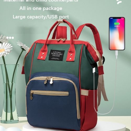 حقيبة ظهر حفاضات الأطفال الصديقة للبيئة.