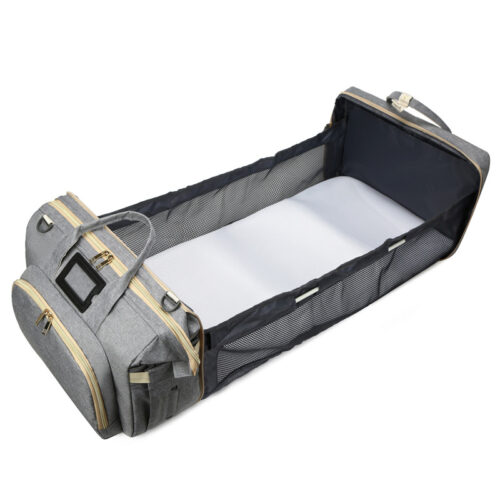 Big capacity 3 in 1 diaper bag backpack with bassinet