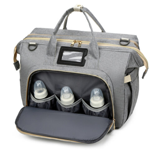 Big capacity 3 in 1 diaper bag backpack with bassinet