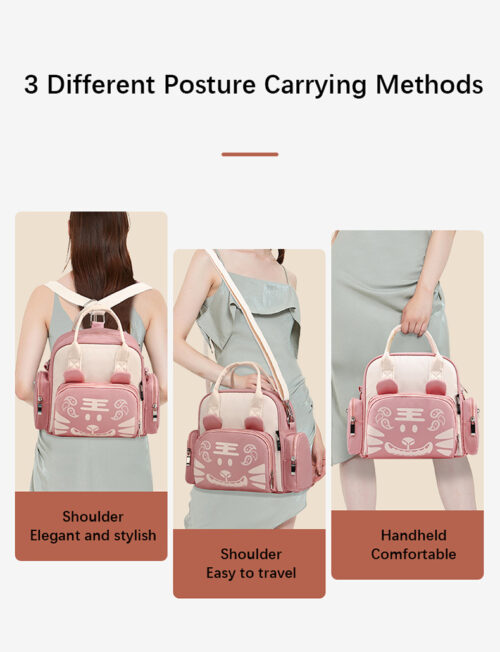 Multifunction Large Capacity Baby Diaper Bag - Single shoulder - Insulated Bottle Bag