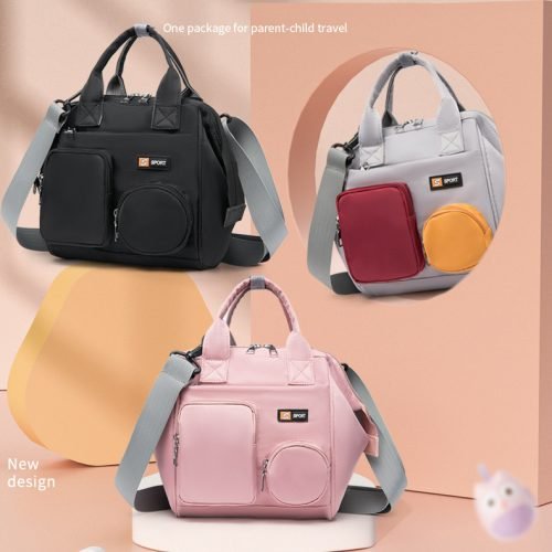 حقيبة ظهر متعددة الوظائف ومضادة للماء لحفظ حفاضات الأمهات