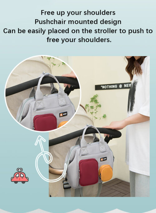 Multifunctional Waterproof Mommy Diaper Bag Backpack