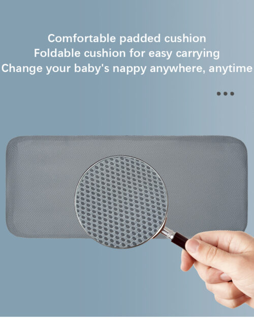 Mother and Baby Diaper Bag with portable Folding Bed