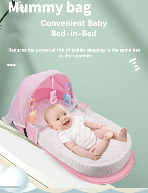 2-in-1 Travel Baby Bed and Backpack
