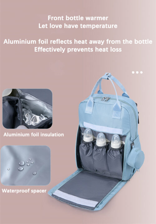 Waterproof baby diaper bag - backpack