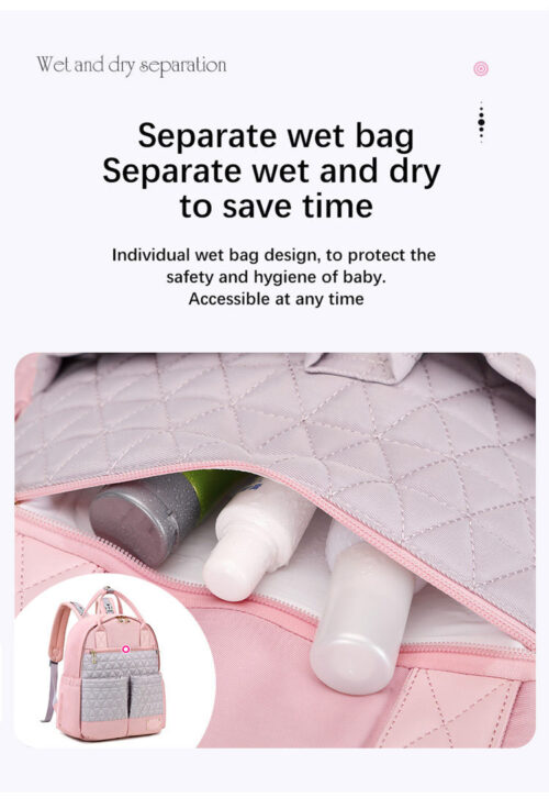 Waterproof Large Capacity Travel Organizer and Baby Diaper Bag