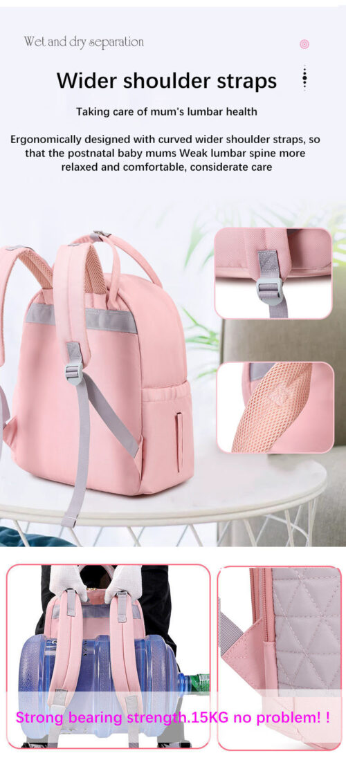 Waterproof Large Capacity Travel Organizer and Baby Diaper Bag
