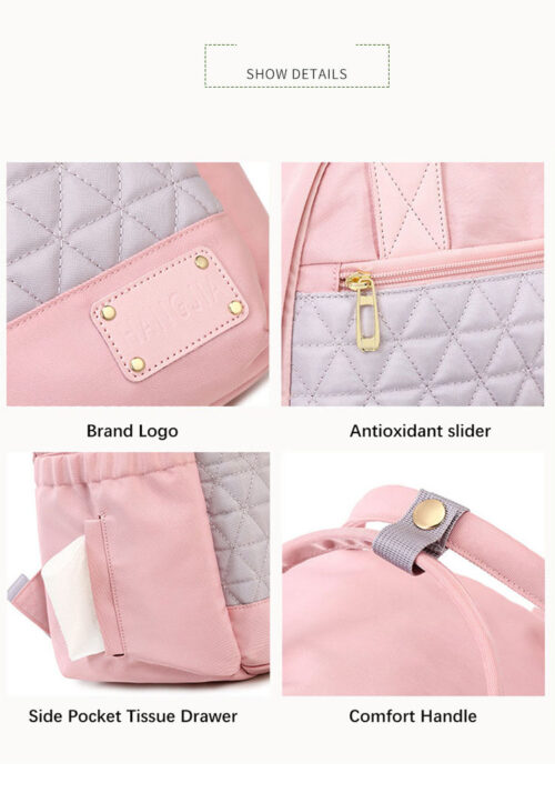Waterproof Large Capacity Travel Organizer and Baby Diaper Bag