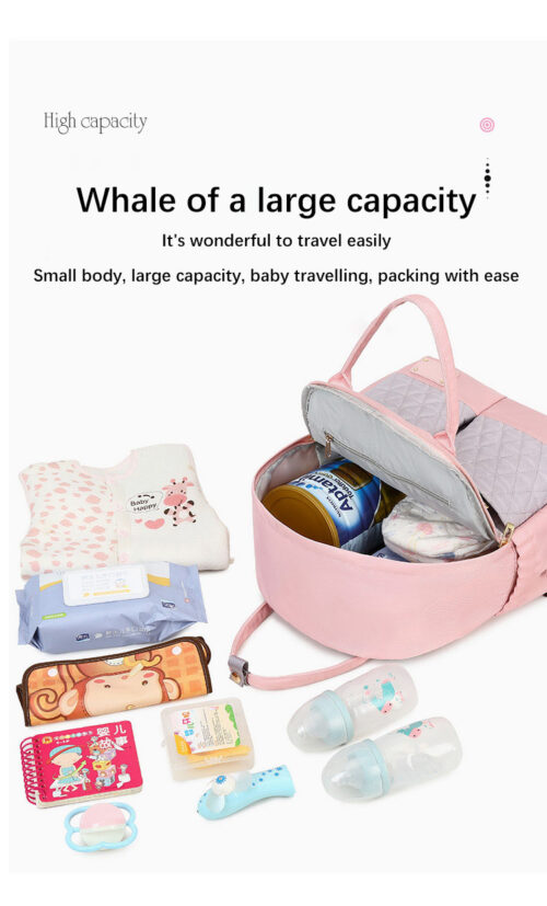 Waterproof Large Capacity Travel Organizer and Baby Diaper Bag
