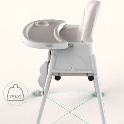 All-in-One Convertible Baby Highchair - Adjustable and Practical