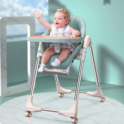 Multi-Function 3-in-1 High Chair: Foldable, Safe Baby Feeding Chair