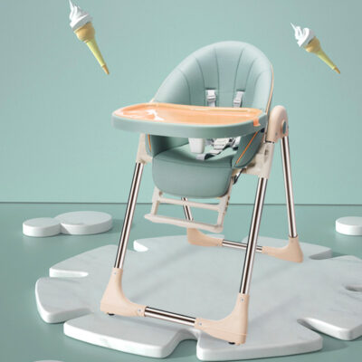 Multi-Function 3-in-1 High Chair: Foldable, Safe Baby Feeding Chair
