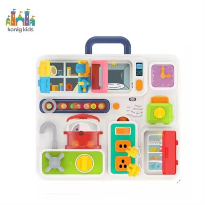 Musical and Light-Up Montessori Kitchen Puzzle Table for Early Learning