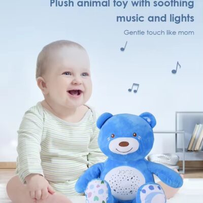 Comforting Musical Toy with Soft Night Lights - Ideal for Restful Sleep