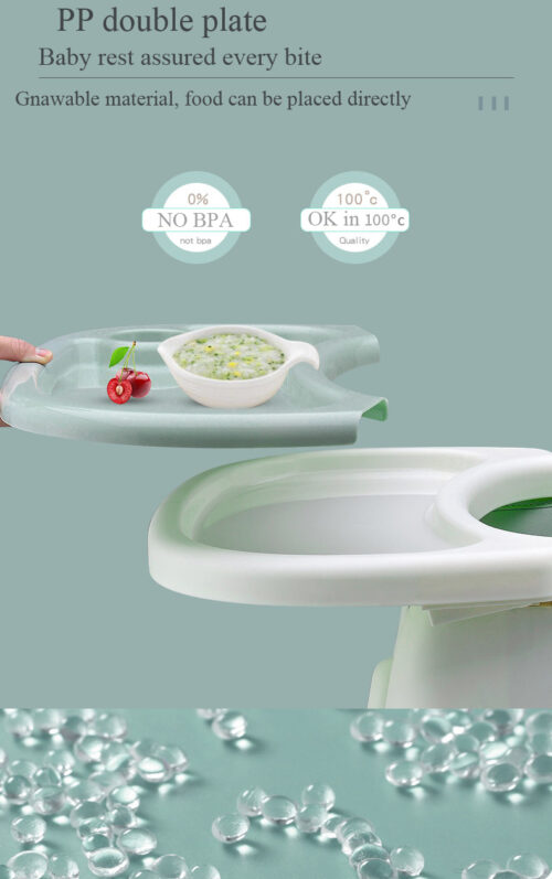 Luxury High Chair for Babies: Safe and Adjustable Dining Seat with Footrest