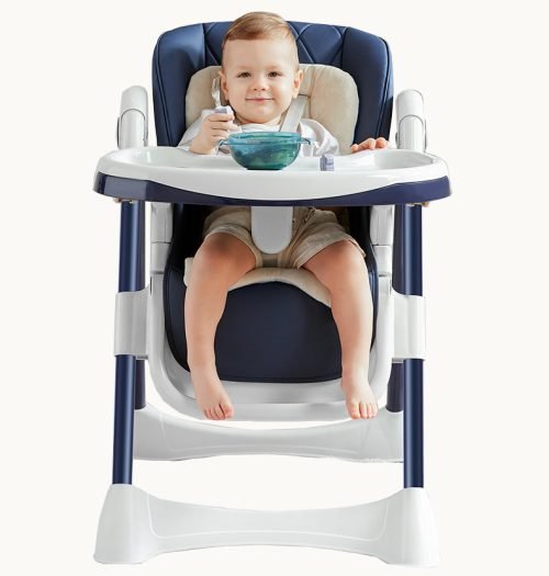 Adjustable Height Folding Baby Dining Chair - Space-Saving and Practical for Every Meal