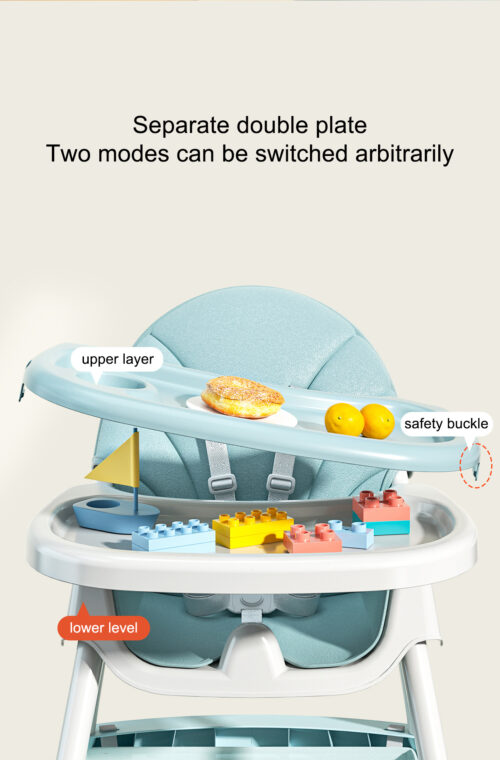 Multi-Function Rocking High Chair: Ideal for Babies and Toddlers with Adjustable Feature