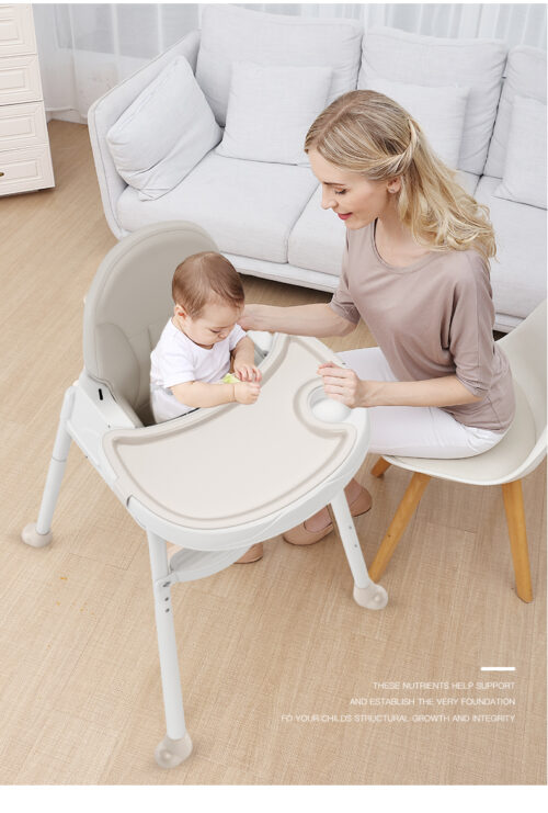 All-in-One Convertible Baby Highchair - Adjustable and Practical