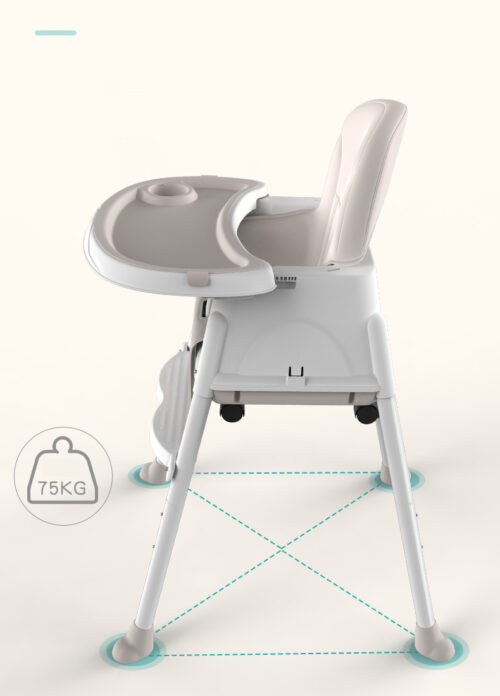 All-in-One Convertible Baby Highchair - Adjustable and Practical