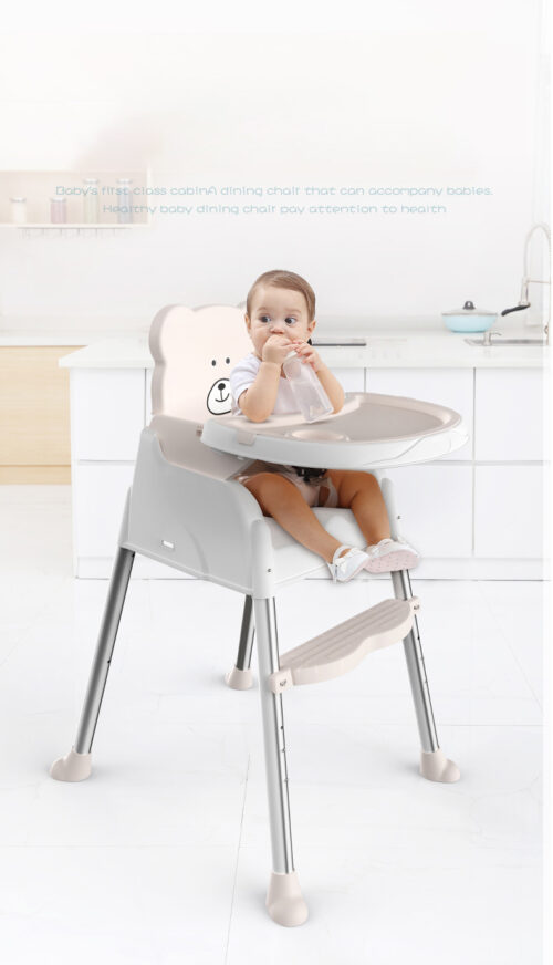 Multi-Functional Adjustable Baby Highchair - High-Quality Folding Dining Chair for Kids