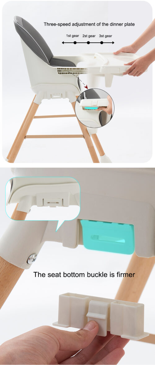 Multi-Function 4-in-1 Baby Feeding Seat - Portable and Adaptable for Every Stage