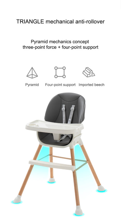 Multi-Function 4-in-1 Baby Feeding Seat - Portable and Adaptable for Every Stage