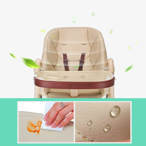 Convertible Baby Highchair - Adjustable, Portable, and Wheeled for Convenience