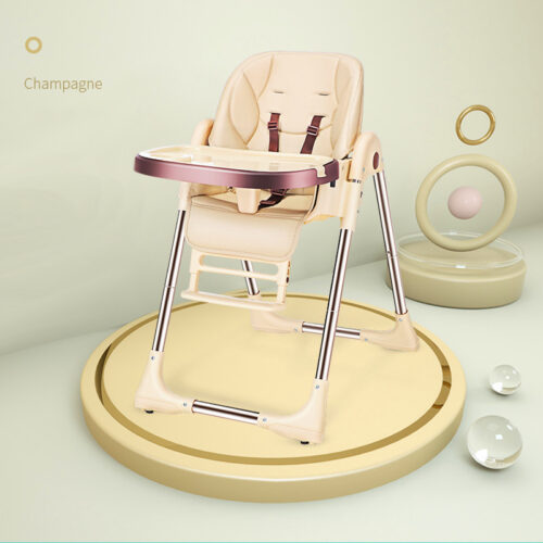 Convertible Baby Highchair - Adjustable, Portable, and Wheeled for Convenience