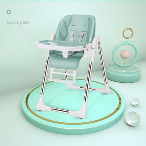 Convertible Baby Highchair - Adjustable, Portable, and Wheeled for Convenience