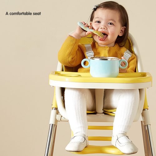Chic Foldable Baby Highchair - Portable and Practical for Modern Families
