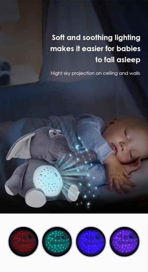 Comforting Musical Toy with Soft Night Lights - Ideal for Restful Sleep