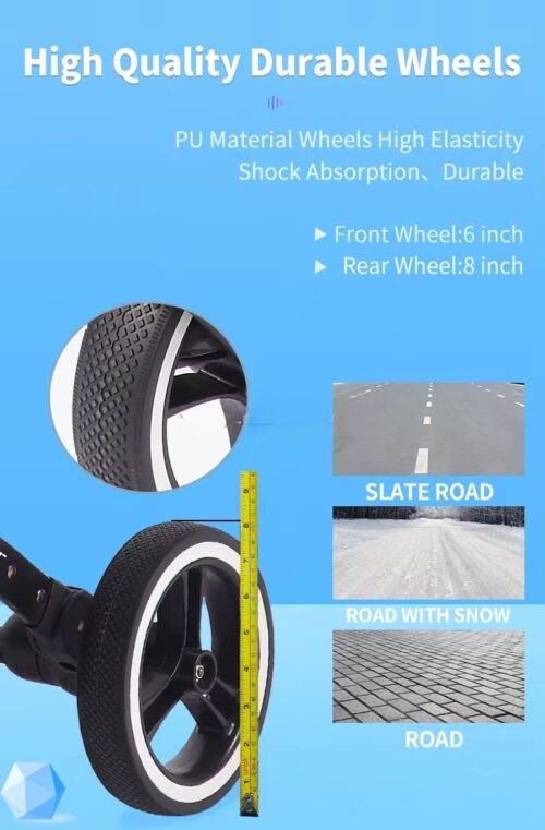 Premium One-Hand Fold Baby Stroller